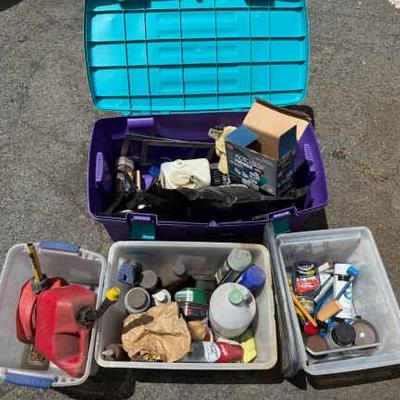 KSG054- Mystery Lot Of Automotive Parts And Cleaners