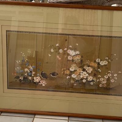 KSG005 - 4-Panel Japanese Framed Artwork 