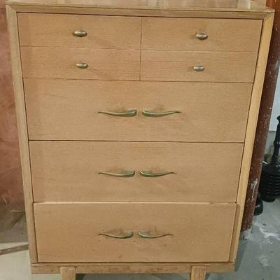Blond Harmony House MidCentury Wooden Chest Of Drawers