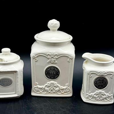 Lovely White Tea Set