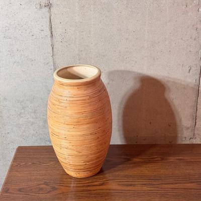 Faux Wicker - Ceramic Vase 