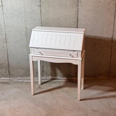 Secretary Desk - White Wood
