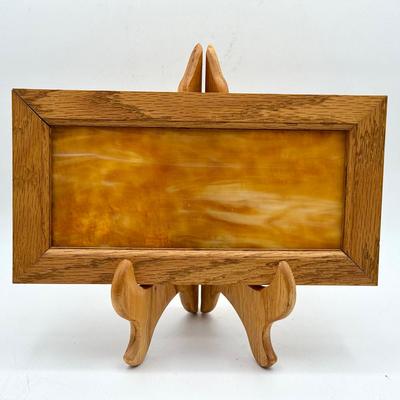 Lovely Framed Glass With Display Stand