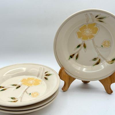 (4) Sonoma Home Mendocino Buttercup Plates