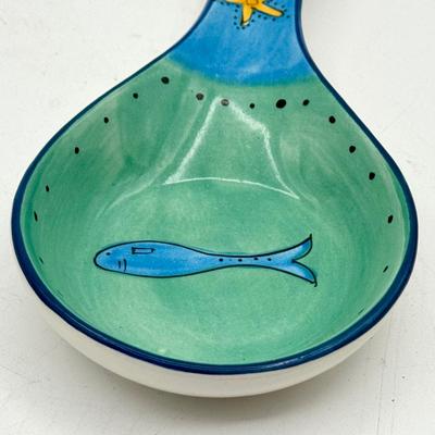 Brushes Handpainted Spoon Rest