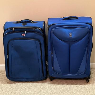 (2) Large Blue Luggage