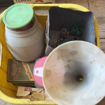 Bucket Of Assorted Ammo And Led