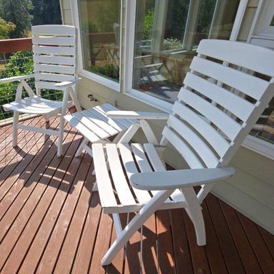 Wood Patio/Bistro Set
