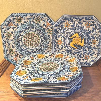 Dell'Aquila Ceramiche, Caltagirone, Sicily, Italy Plates