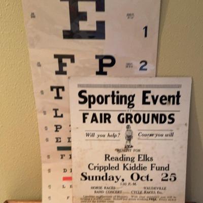 Eye Chart & Fundraiser Flyer 