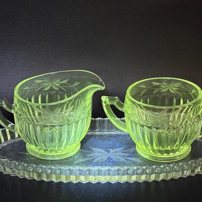 UV Reactive Creamer, Pitcher & Underplate