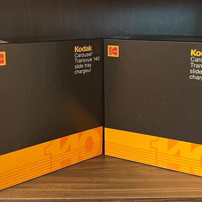 (2) Kodak Carousel Transvue Slide Trays Full of Local Quabbin Photography