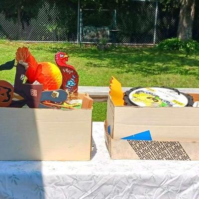 (2) Mystery Lot Of Halloween, Thanksgiving, & Easter Items