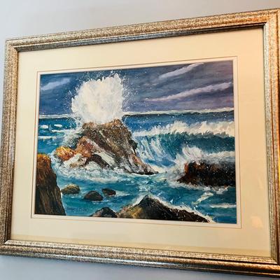 Ocean Crashing Waves Art