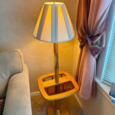End Table With Built In Lamp