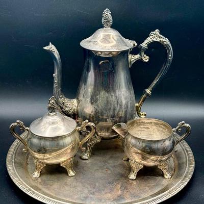 Silverplate Tea Serving Set 