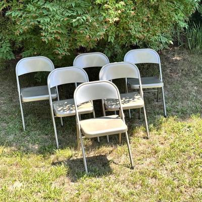 (6) Meco - Metal Chairs 