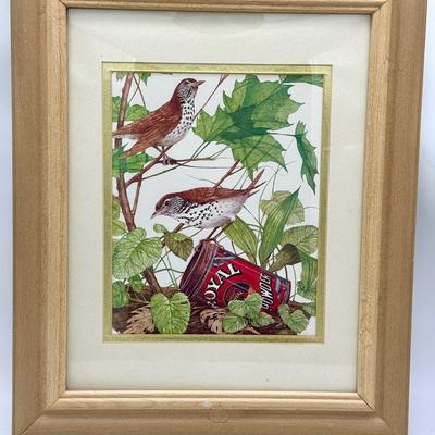 R. Dorman Wood Thrush & Wren Print 