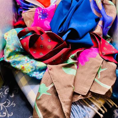Mystery Lot of Scarves — Cashmere, Silk & More