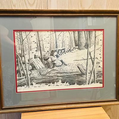 Nature Lithograph 22/200 Numbered & Signed by Artist 1984