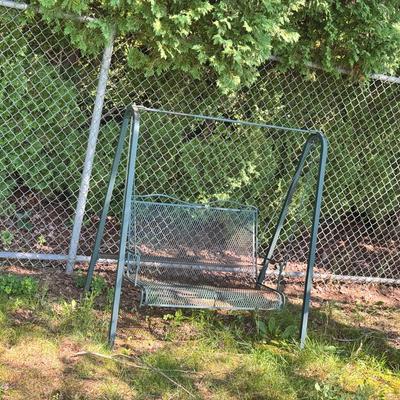 Metal Loveseat Swing  