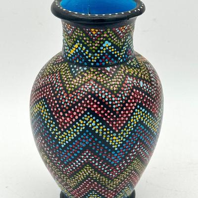 Painted Dot Vase