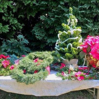 Christmas Decor ft. Christmas Tree, Wreaths, Faux Flowers & More