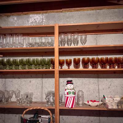 MCM Style Drinking Glasses, Water Goblets, Wine Glasses & More