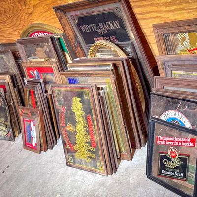 Over 100 Vintage Advertising Mirrors
