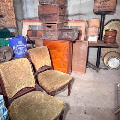 Vintage Advertising Crates, Vintage & Antique Furniture
