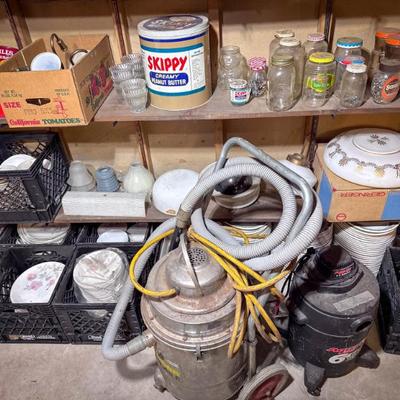 Antique/Vintage Lighting, Kitchen Goods, Bottles & More