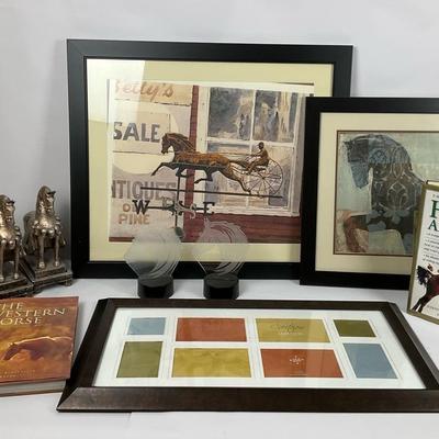 Equestrian Decor and Book Collection