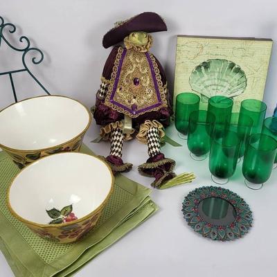 Eclectic Home Décor and Glassware Lot