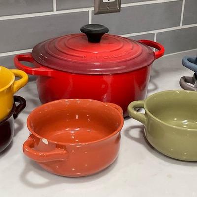 Colorful Mini Casserole Set with Le Creuset Dutch Oven
