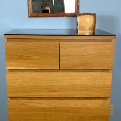 Modern 6-Drawer Dresser with Mirror