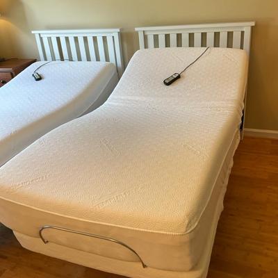 Adjustable Twin Bed with Tempur-Pedic Mattress #2