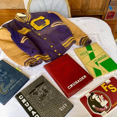 Lot 048-FHC: Belleville, IL Yearbooks and Letterman Jacket