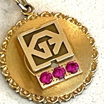 Lot 090-J: Vintage Service Award Necklace