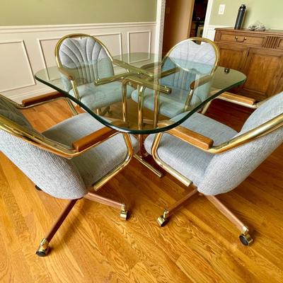 Lot 006-DR: Vintage Chromcraft Dining Table and Chairs