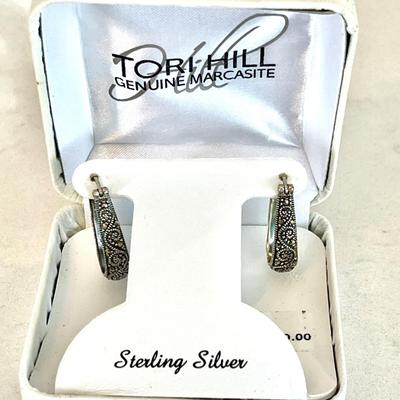 Lot 093-J: Tori Hill Marcasite Earrings