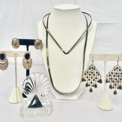 DTR Sterling Pendant & Sterling Earrings
