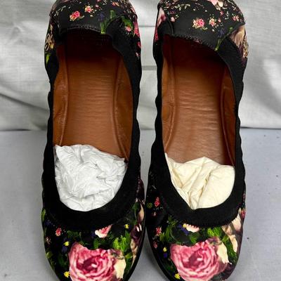 Givenchy Rose Floral Scrunchie Ballet Flats