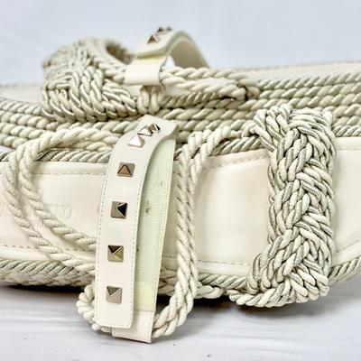 Valentino Rockstud Accent Espadrilles 