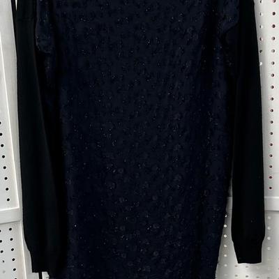 Lanvin Black Cocktail Dress, Size 10