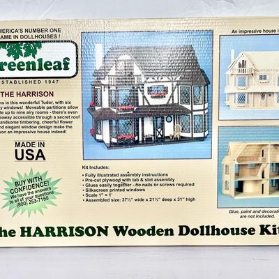 “The Harrison” Wooden Dollhouse Kit By Greenleaf