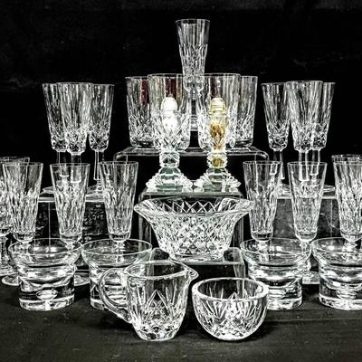 Elegant Cut Crystal Glassware Collection