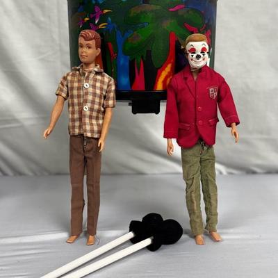 Vintage 1960s Ken Dolls & Demo Kids Percussion Drum
