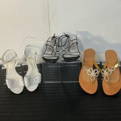Stuart Weitzman, Salvatore Ferragamo, & Mystique Sandals 