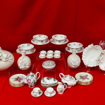 Limoges Ramekin & Saucers, Limoges Trinket Dish & Salts, Mini Tea/Coffee Set