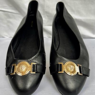 Versace Medusa Head Ballet Flats